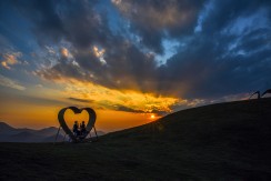 心在夕阳下
